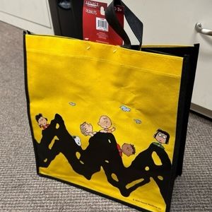 ADORABLE CHARLIE BROWN & FRIEND TOTE- 12.5 X 13 X 6